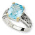 Sterling Silver w/14k Yellow Gold 6.45Sky Blue Topaz Ring