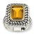 Sterling Silver w/14k Yellow Gold 6.50Citrine Ring
