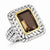 Sterling Silver w/14k Yellow Gold 6.71Smokey Quartz Ring