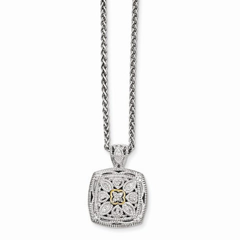 14K Yellow Gold Diamond Necklace