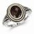 Sterling Silver w/14k Yellow Gold Garnet Ring