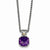 14K Yellow Gold Amethyst Necklace