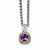 14K Yellow Gold Amethyst Necklace