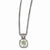 14K Yellow Gold Green Quartz Necklace