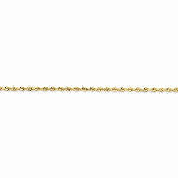 14K Yellow Gold Diamond-Cut Quadruple Rope Chain