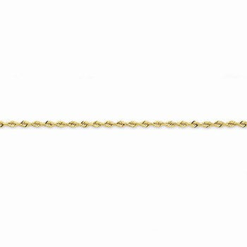 14K Yellow Gold Diamond-Cut Quadruple Rope Chain