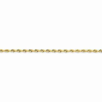 14K Yellow Gold Diamond-Cut Quadruple Rope Chain
