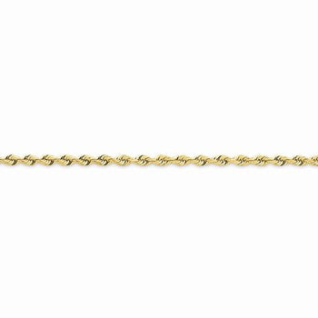 14K Yellow Gold Diamond-Cut Quadruple Rope Chain