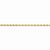 14K Yellow Gold Diamond-Cut Quadruple Rope Chain Bracelet