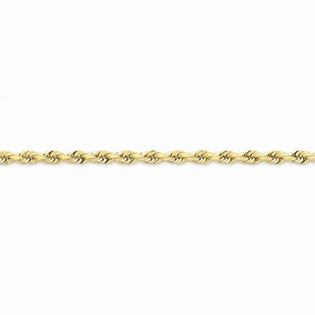 14K Yellow Gold Diamond-Cut Quadruple Rope Chain