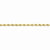 14K Yellow Gold Diamond-Cut Quadruple Rope Chain