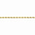 14K Yellow Gold Diamond-Cut Quadruple Rope Chain Bracelet