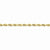 14K Yellow Gold Diamond-Cut Quadruple Rope Chain