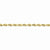14K Yellow Gold Diamond-Cut Quadruple Rope Chain Bracelet