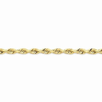 14K Yellow Gold Diamond-Cut Quadruple Rope Chain