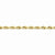 14K Yellow Gold Diamond-Cut Quadruple Rope Chain