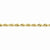 14K Yellow Gold Diamond-Cut Quadruple Rope Chain Bracelet