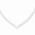 Sterling Silver Cubetto V-Shaped Necklace