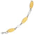 Sterling Silver and 18K Yellow Gold Plated Fancy Bracelet