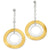 Sterling Silver & 18K Yellow Gold-plated Ball Post Dangle Earrings