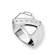 Sterling Silver & Diamond Men's Ring