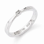 Sterling Silver White Ice Diamond Ring