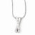 Sterling Silver Diamond Croover Necklace