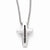 Sterling Silver Black Diamond Cro Necklace