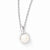 Sterling Silver FW Cultured Pearl & Diamond Necklace