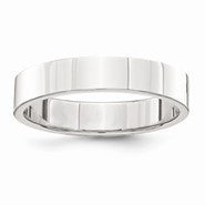 Sterling Silver 4mm Flat Wedding Band