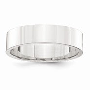 Sterling Silver 5mm Flat Wedding Band
