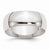 Sterling Silver 8mm Half-Round Wedding Band