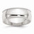 Sterling Silver 8mm Half Round Milgrain Wedding Band
