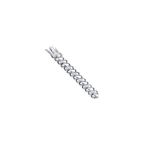 Sterling Silver Cz Bracelet