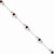 Sterling Silver Rhodolite Garnet Heart Bracelet