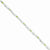 Sterling Silver Peridot & Cz Bracelet