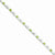 Sterling Silver Peridot & Cz Bracelet