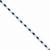 Sterling Silver Blue and Clear Cz Bracelet