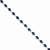 Sterling Silver Blue and Clear Cz Bracelet