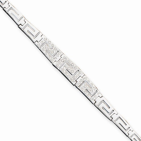 Sterling Silver Cz Bracelet