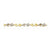 Sterling Silver Vermeil Cz Bracelet