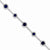 Sterling Silver Blue and Clear Cz Bracelet
