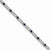 Sterling Silver Blue and Clear Cz Bracelet