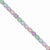 Sterling Silver Multicolored Milkstone Bracelet