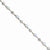 Sterling Silver White Created Opal and Cz Bracelet