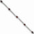 Sterling Silver Garnet Bracelet