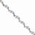Sterling Silver Pink & Blue Cz Bracelet
