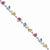 Sterling Silver Multicolor Cz Bracelet