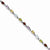 Sterling Silver Rainbow Semi-Precious Bracelet