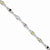 Sterling Silver Multicolored Gemstone Link Bracelet